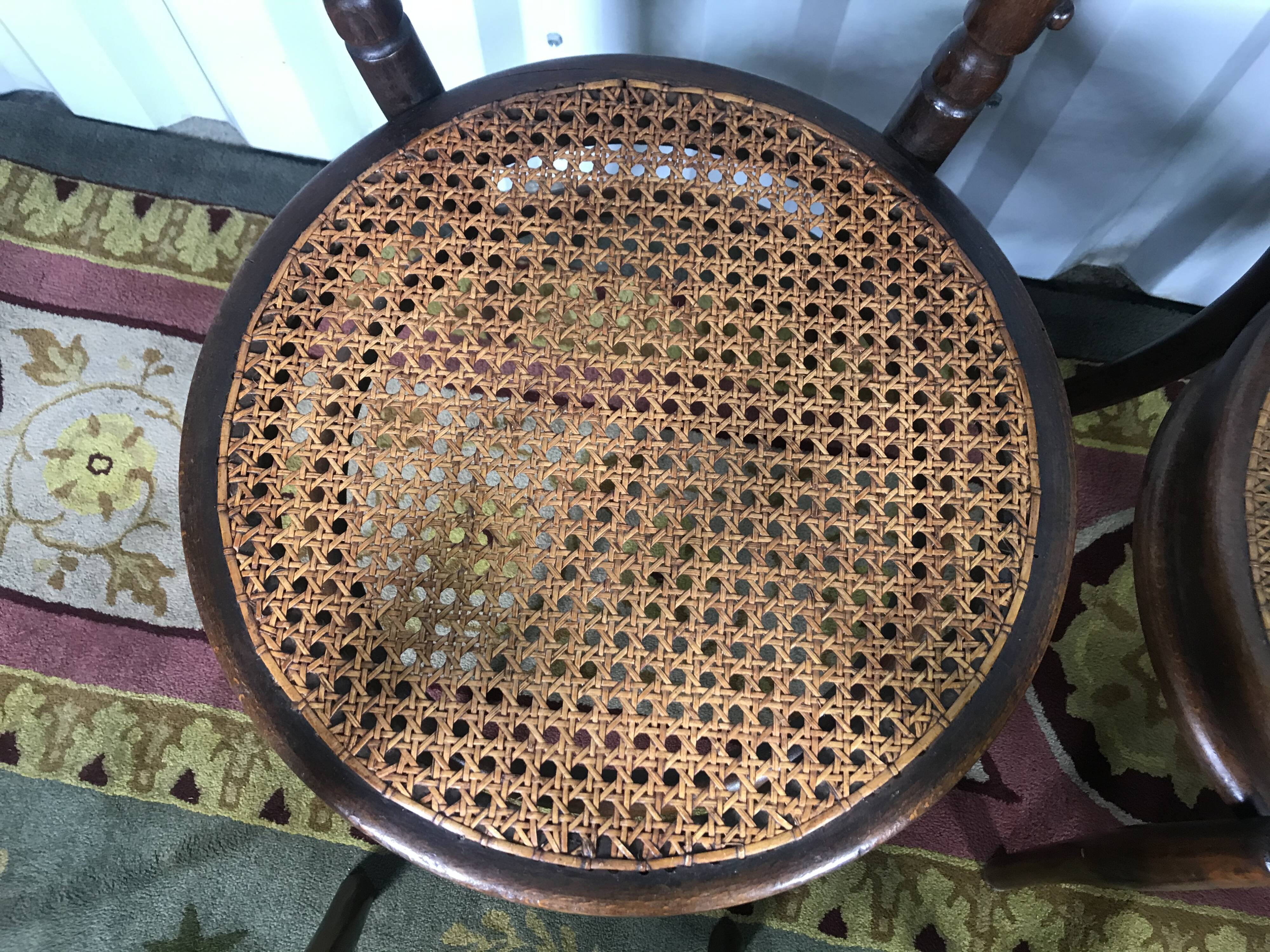 6 Josias Eissler bistro chairs - restored