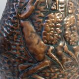 Vintage Copper Umbrella Stand Attr. to Angelo Bragalini, Italy