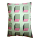 pink square cushion
