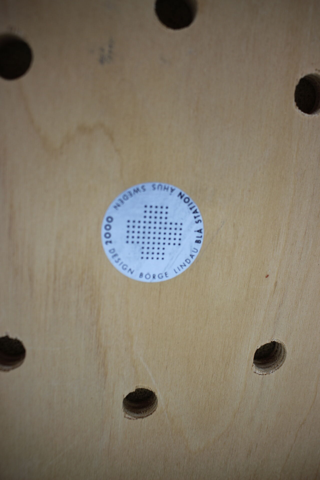 Set of 6 dining chairs by Börge Lindau for Bla Station Sweden 1990s