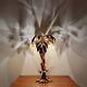 Gilded Italian Hollywood Regency Palm Tree Table Lamp by Hans Kögl