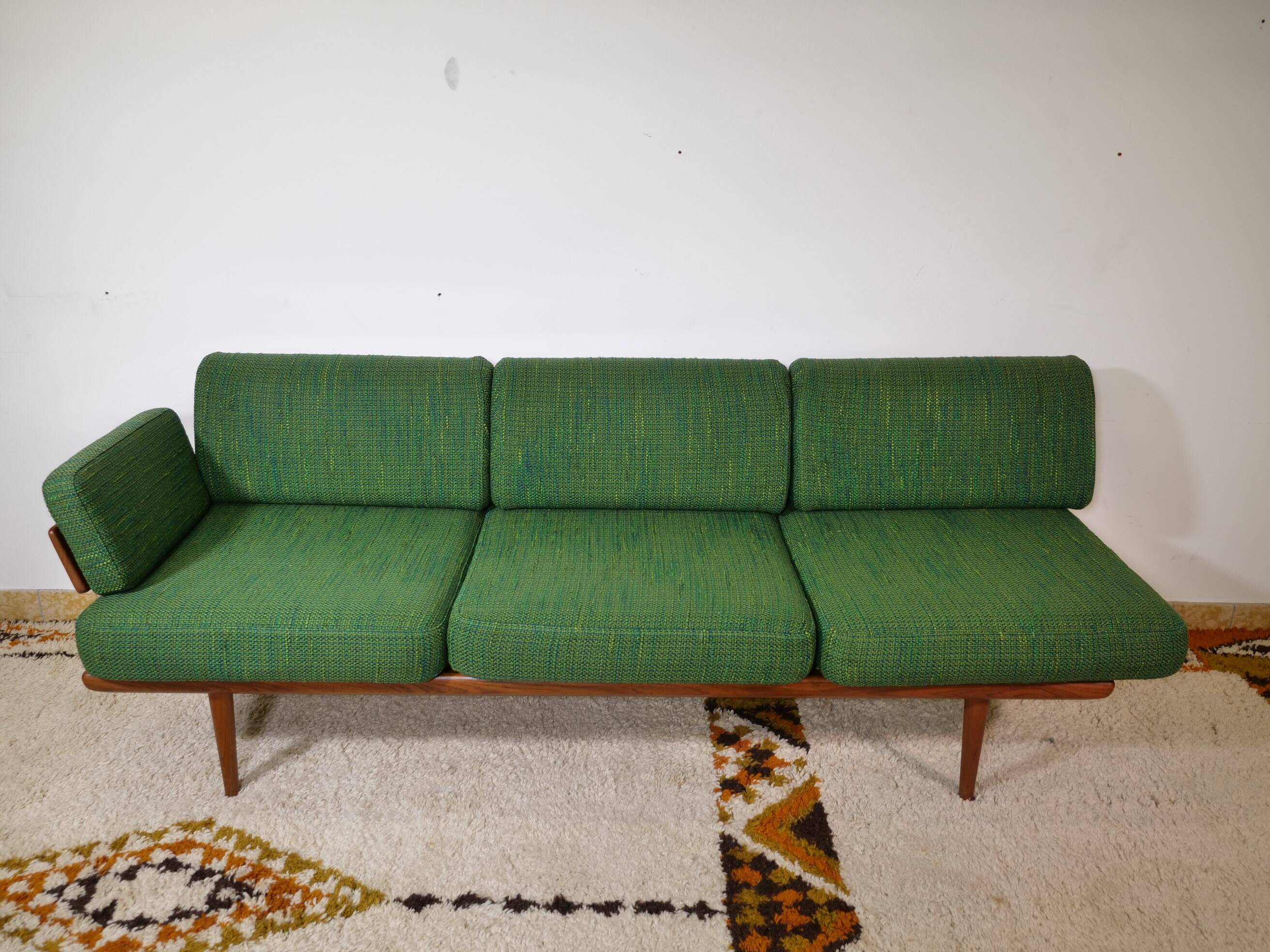 Sofa Set in Teak by Peter Hvidt & Orla Mølgaard Nielsen, Set of 3, 1960s