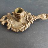 French vintage candlestick, Art Nouveau style