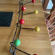 Vintage ball coat rack