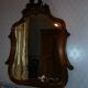 Louis XV style rocaille mirror in walnut, wall-mounted, 110x85cm
