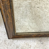 Louis Philippe mirror in wood and varnished stucco