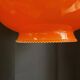 Vintage orange opaline pendant light – 70s retro chandelier