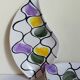 Three vintage free-form ceramic ravine dishes from the 1950s