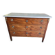 Louis xvi style mahogany 3-drawer chest of 19th century