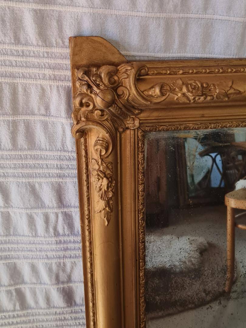 Antique gilded mirror