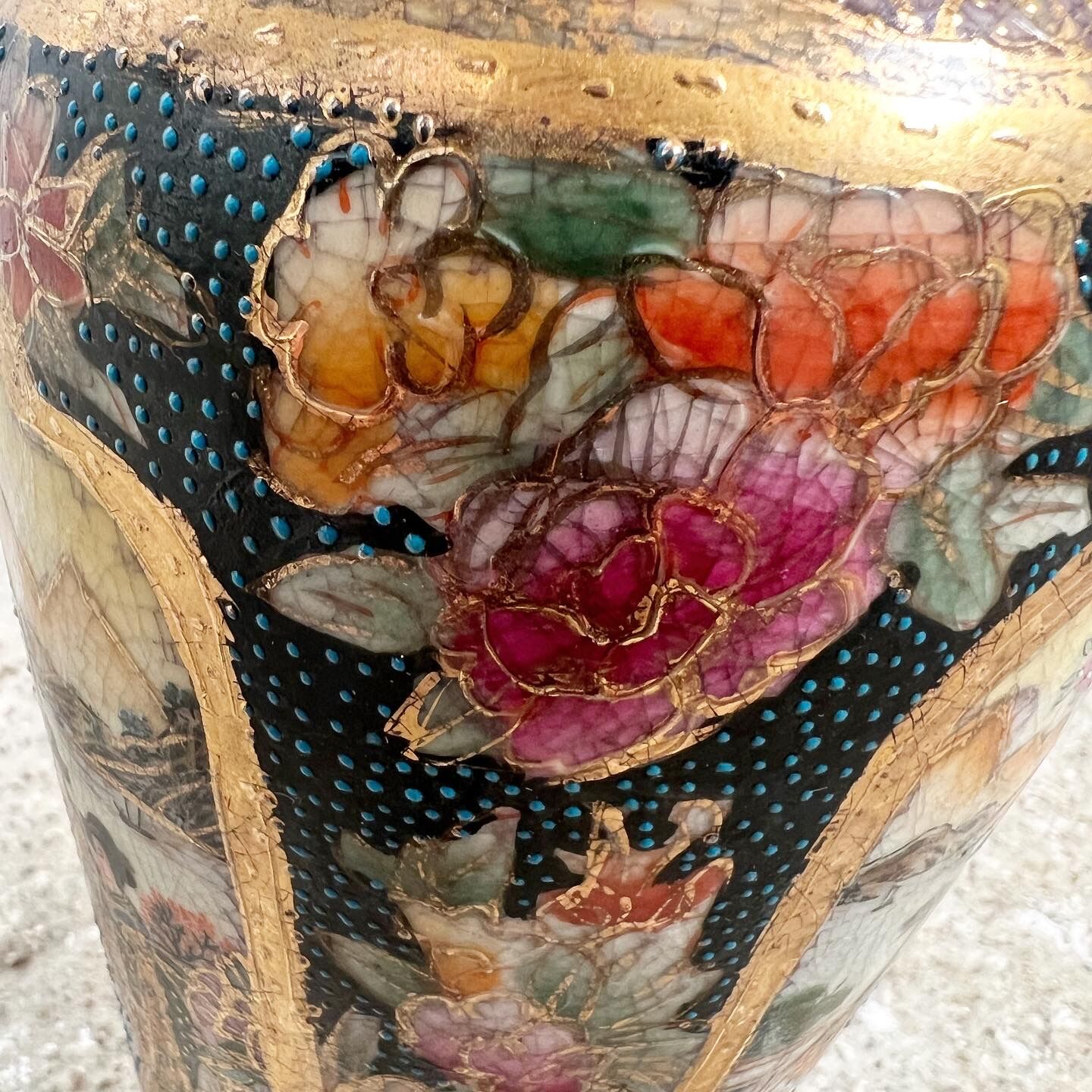 Satsuma Chinese porcelain vase XXth