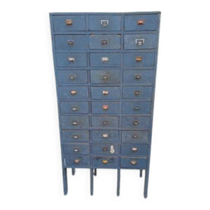 meuble industriel bois - tiroirs