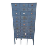 Industrial wooden furniture with 30 drawers