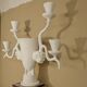 Lampe sculpture en plâtre