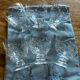Lot of 6 Daum engraved crystal glasses