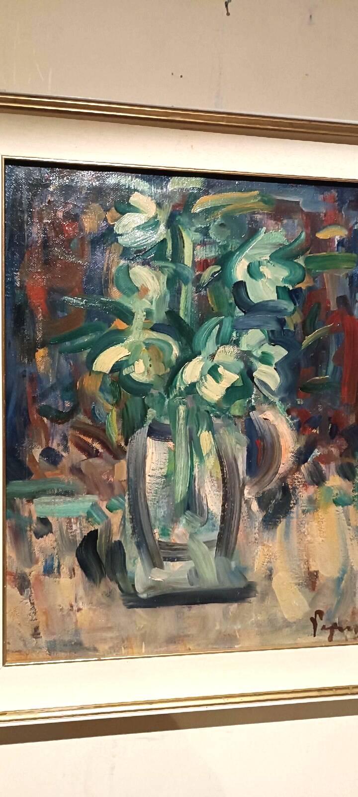 Oil painting on canvas by Enzo Pregno. (Alexandria, Egypt, 1898 - Florence, 1972)