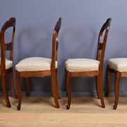 Set of 4 mahogany chairs, Napoléon III period - second half of the 19th century.