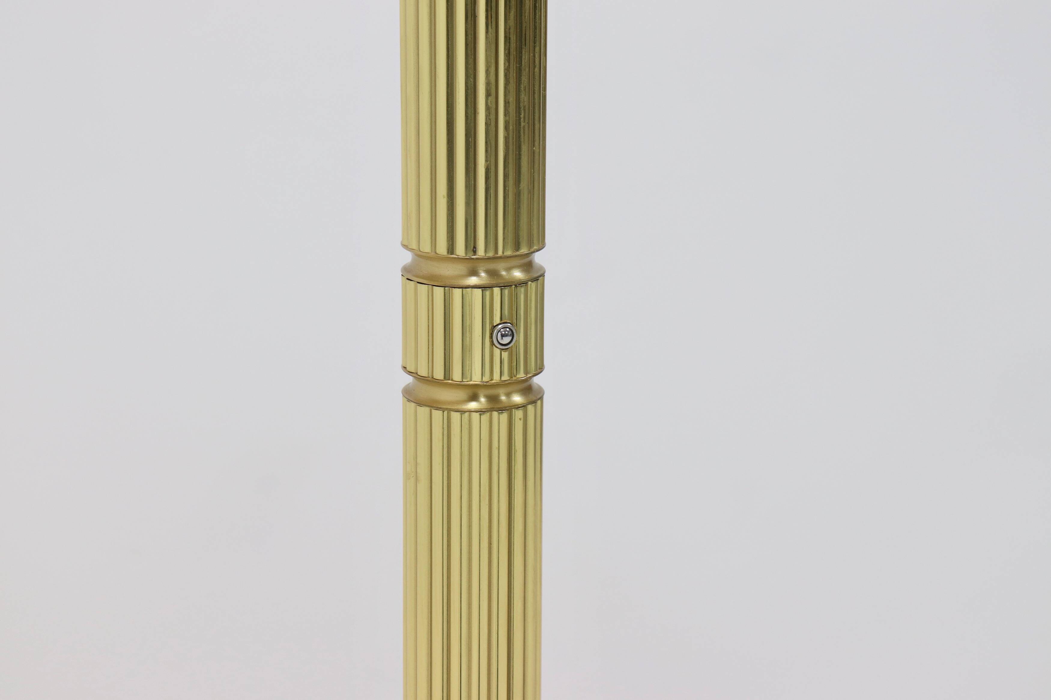 Lampadaire Holtkoetter en laiton Allemagne années 1980