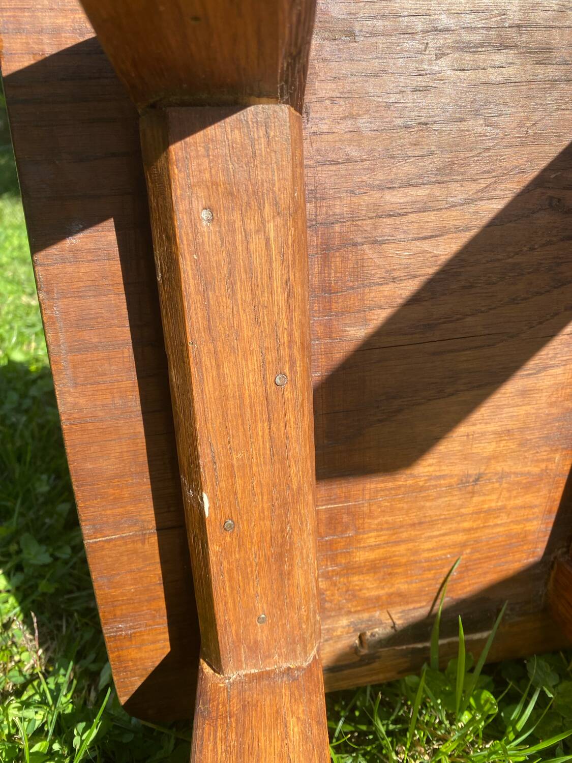Pair of antique Catalan chairs with sun face motifs, Cerdagne