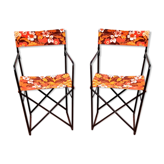 2 vintage camping chairs