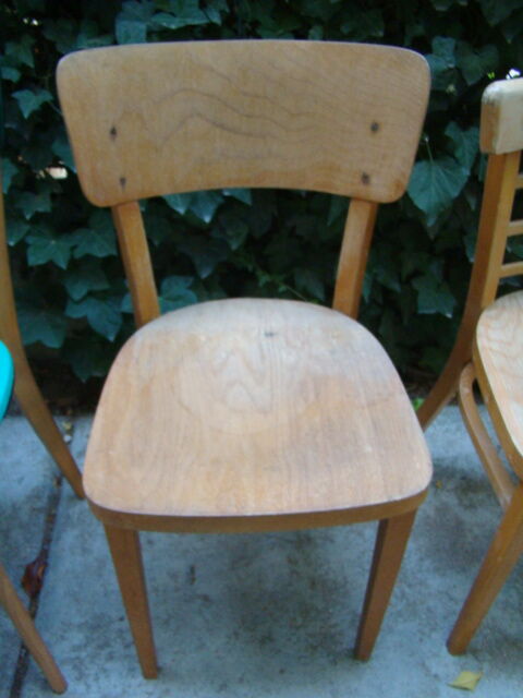 Lot of four old bistro chairs