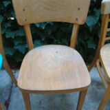 Lot of four old bistro chairs