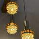 Suspension space age 3 lights Raak Amsterdam 70s