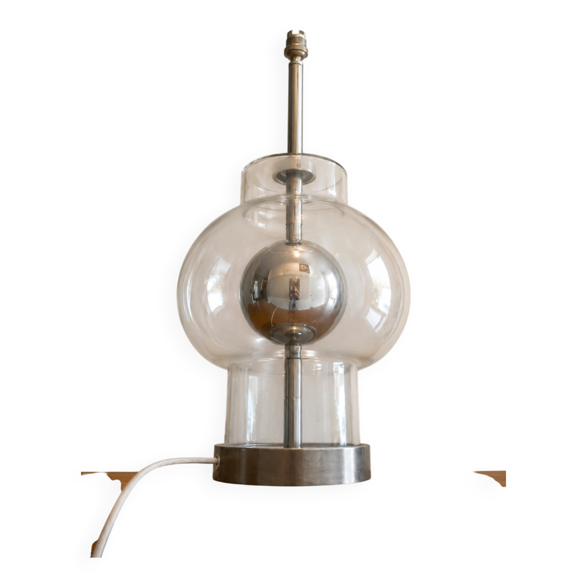 Large Space Age lamp base Richard Essig