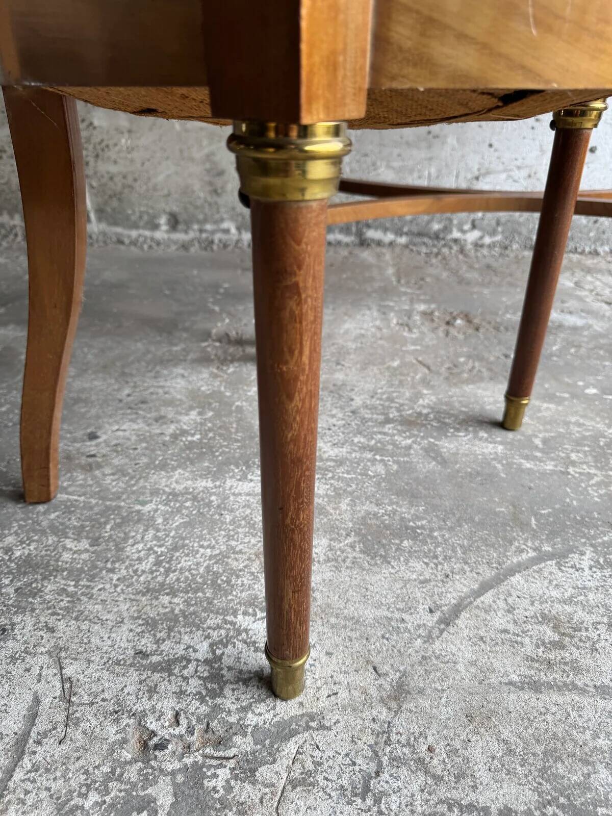 Antique writing desk by DeCoene with chair