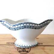 Gravy boat earthenware of Saint Amand iron earth