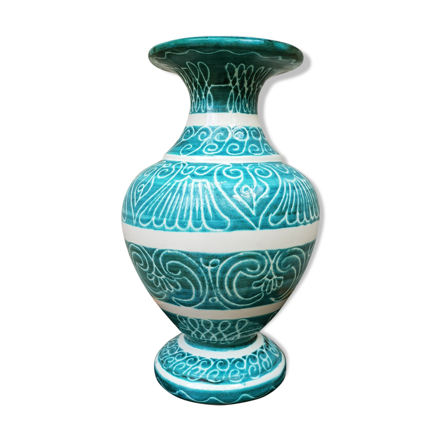 Vase en céramique vallauris 1950