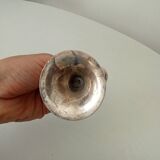 Vintage silver metal candle holder