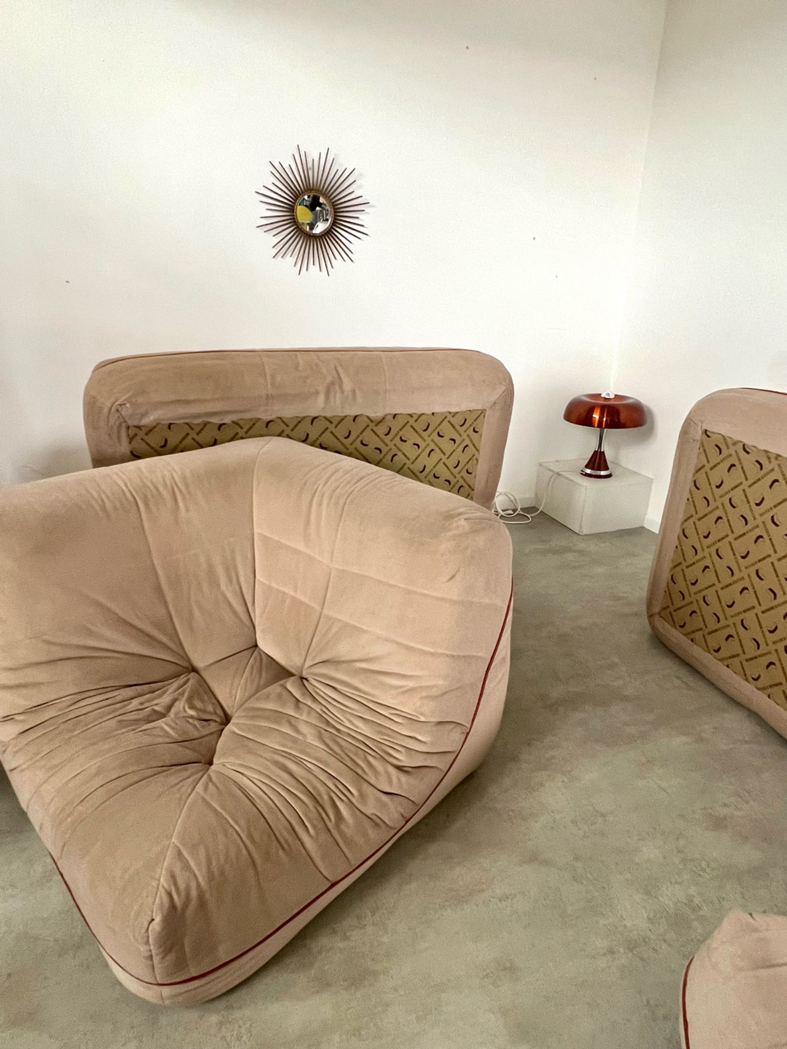 Old modular living room sofa design 60, Roche Bobois