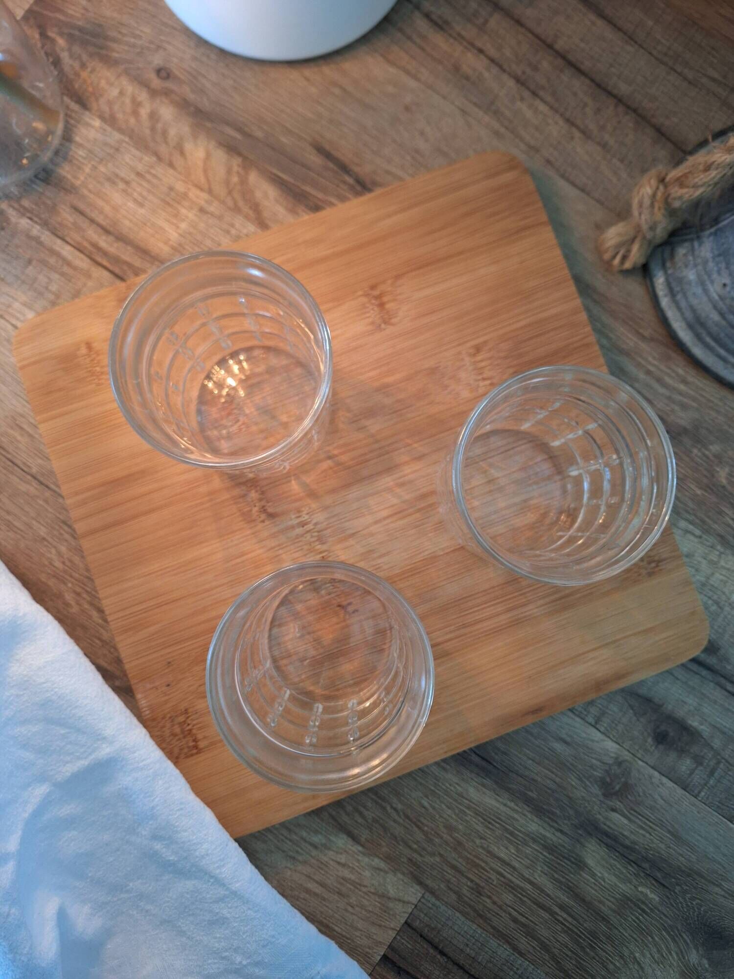 Water glasses or whisky glasses