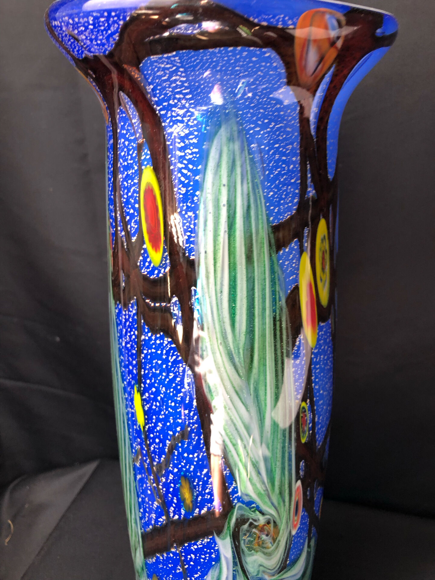 Vintage Murano glass vase - H40cm
