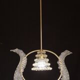 Elegant Art Decò Barovier and Toso Chandelier, 1940s