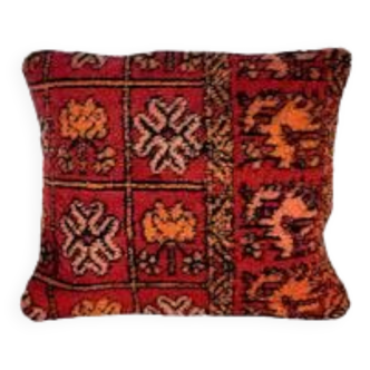 Moroccan red bohemian cushion