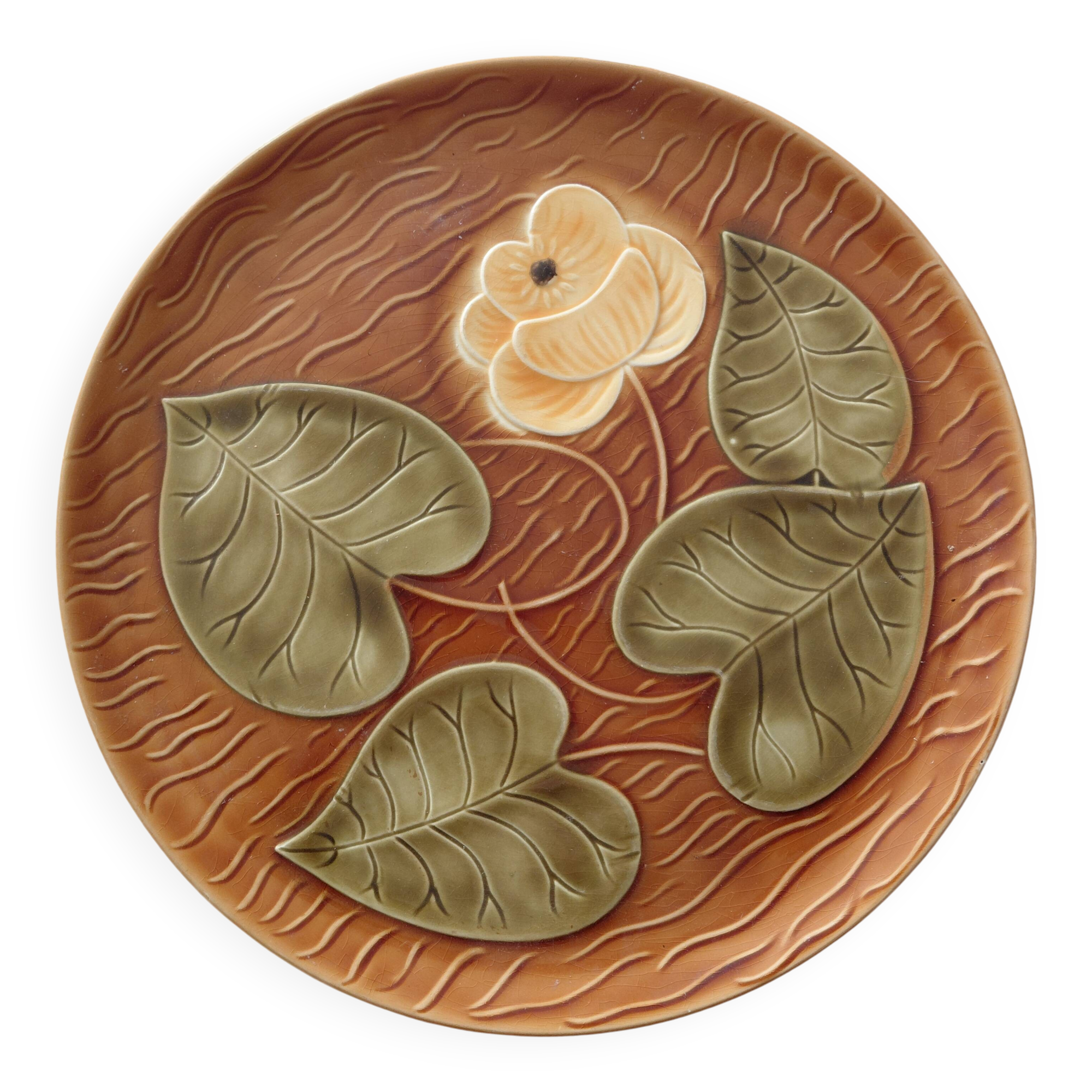 Round plate from Sarreguemines