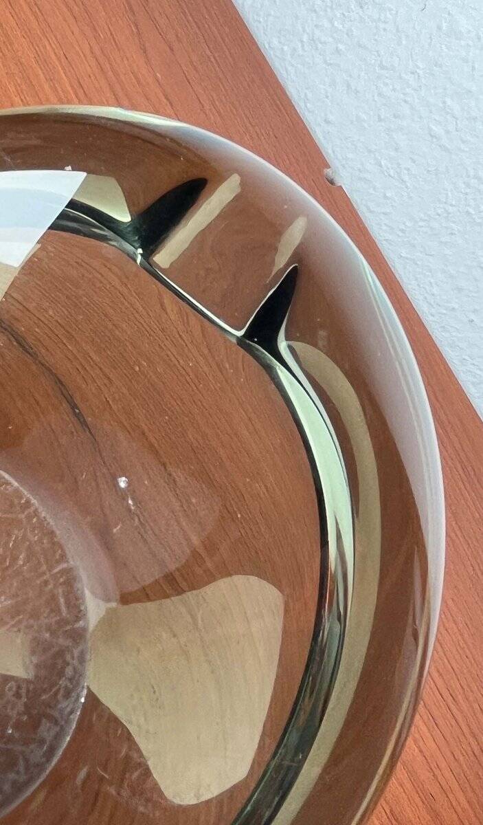 Mid-Century Danish Glass Ashtray by Per Lütken for Holmegaard, 1962