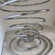 Chrome spiral fruit basket