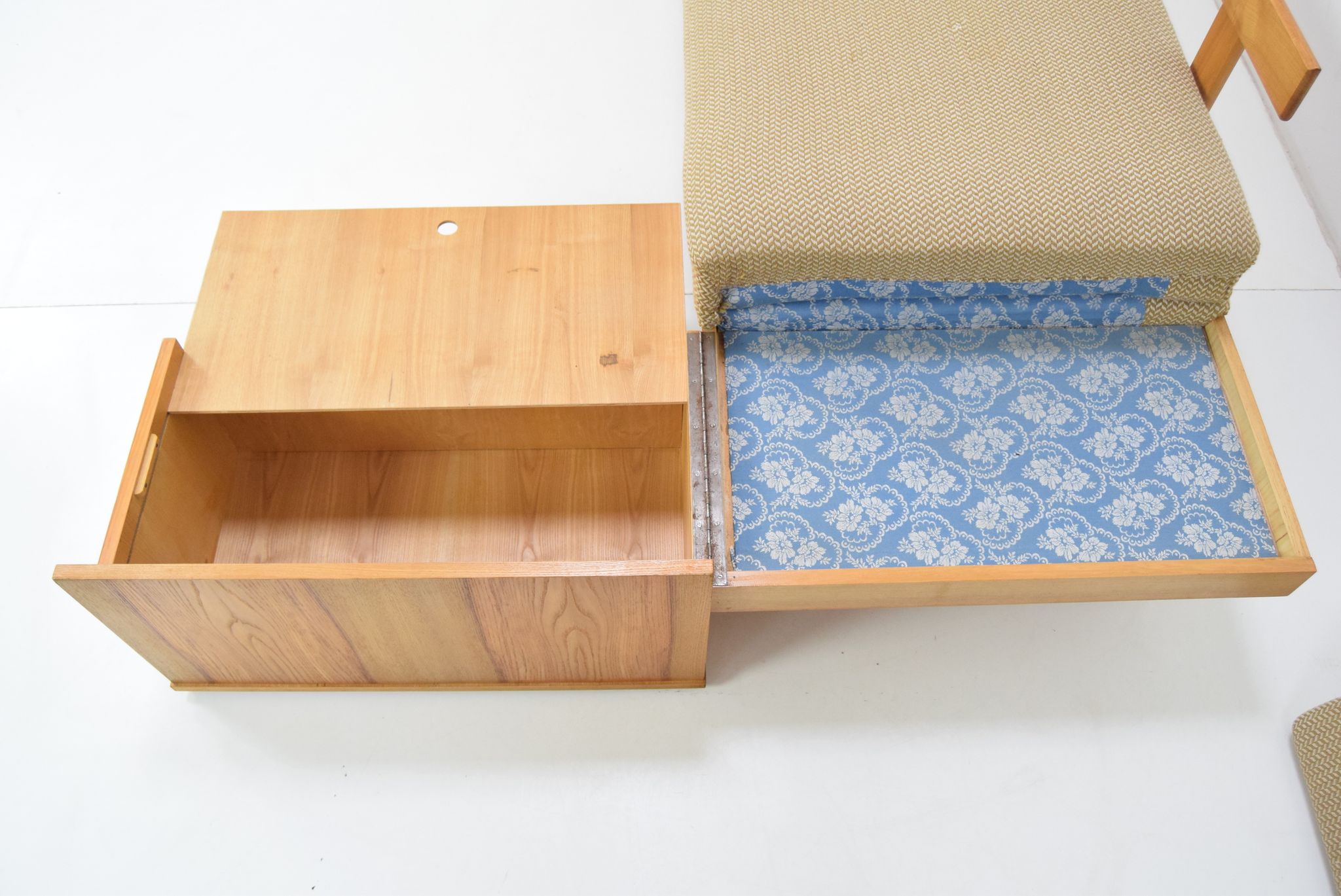Mid-century Sofa or Daybed by Drevotvar/1970's.