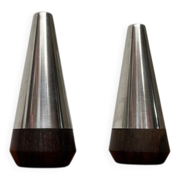 Pair of Danish Mid-Century Salt and Pepper Shakers by A&B Lundtofte, 1960s