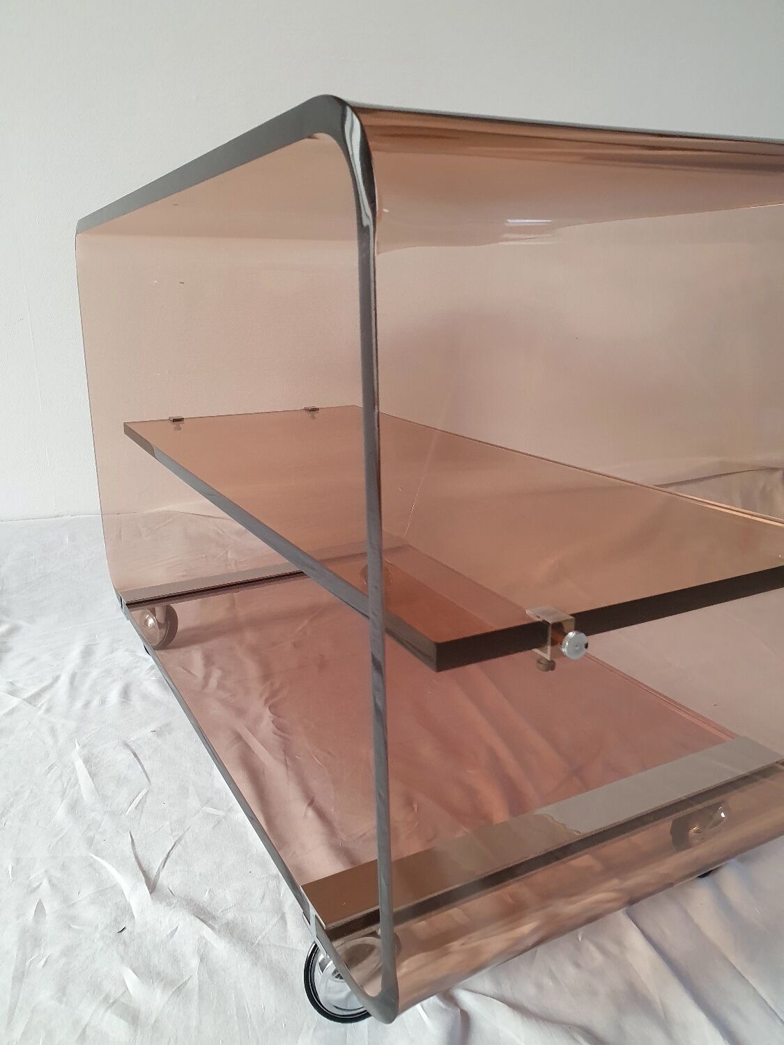 Smoked plexi furniture Michel Dumas