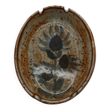 Ravier with pyrite stoneware thistles