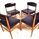 Quatre chaises de style scandinave