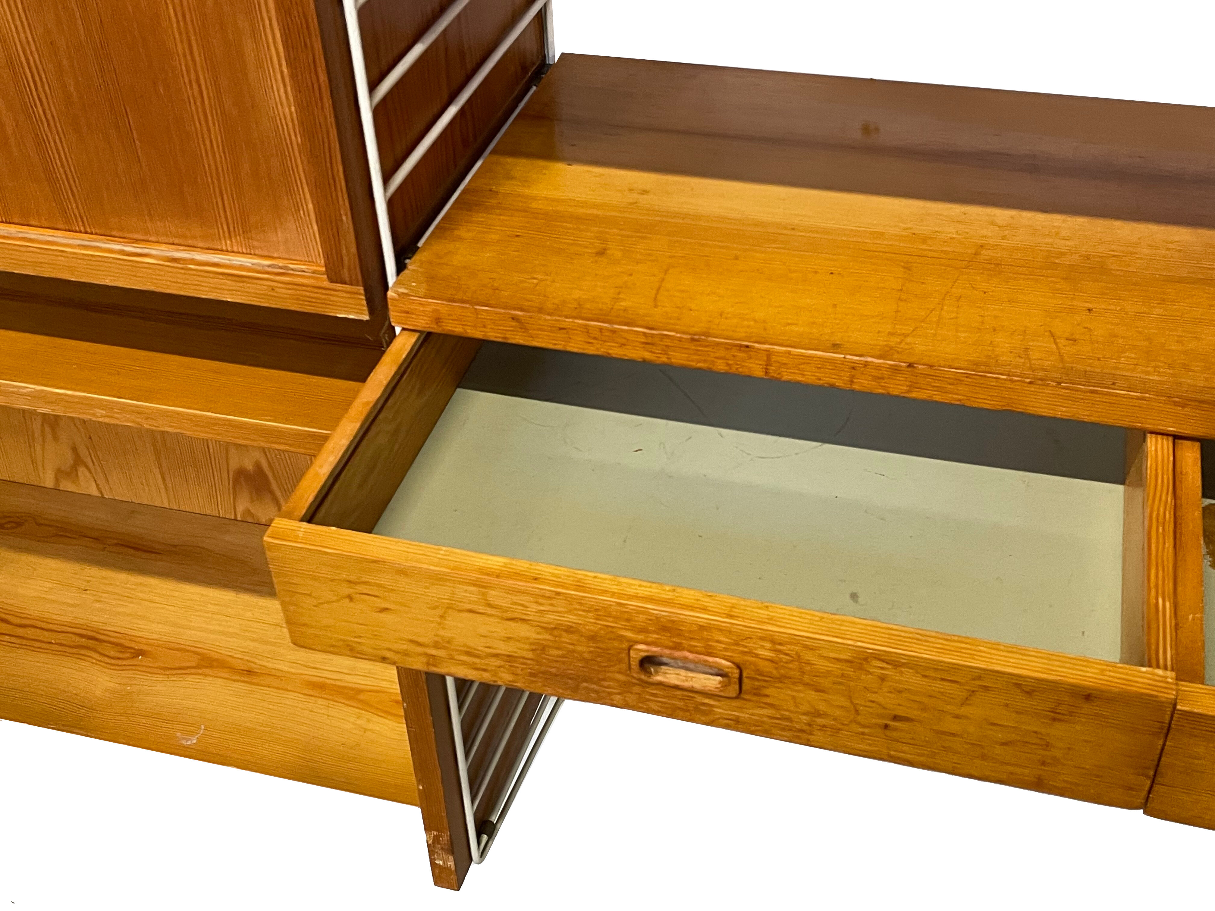 Mid Century Nisse Strinning string wall system 1960