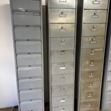 Set of 5 metal cabinet with industrial valves