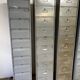 Set of 5 metal cabinet with industrial valves