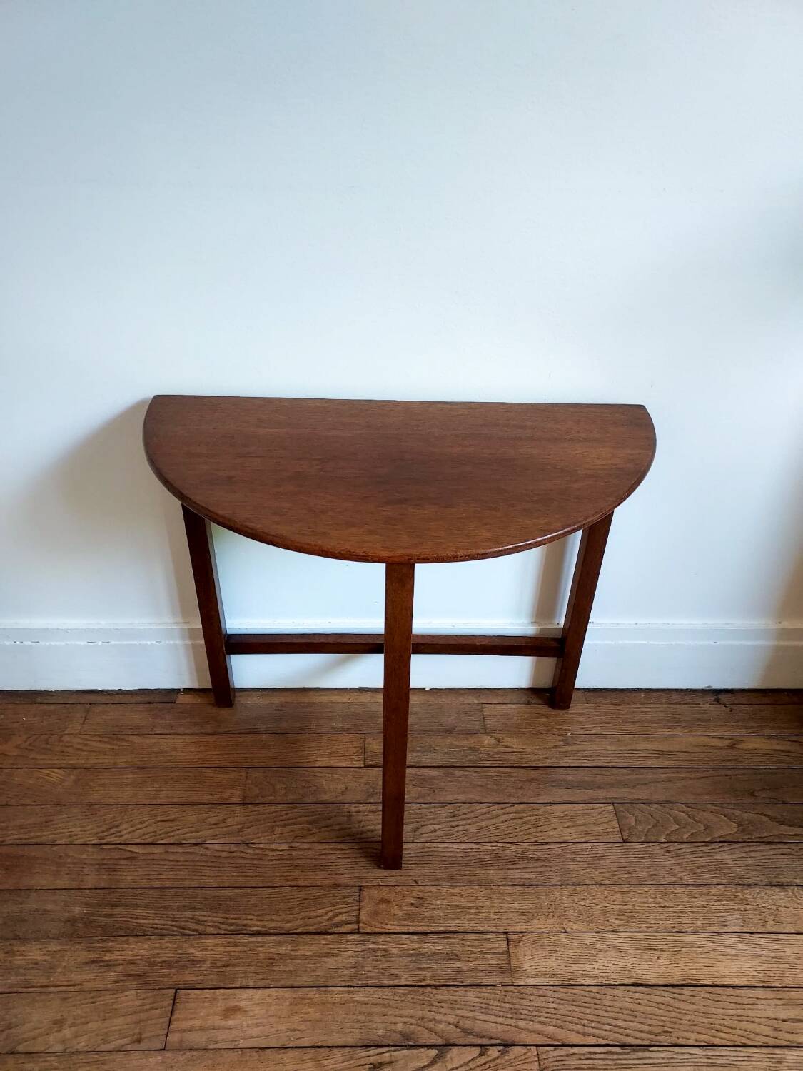 Vintage half-moon coffee table