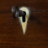 Commode georgian english secretary in mahogany, 1816